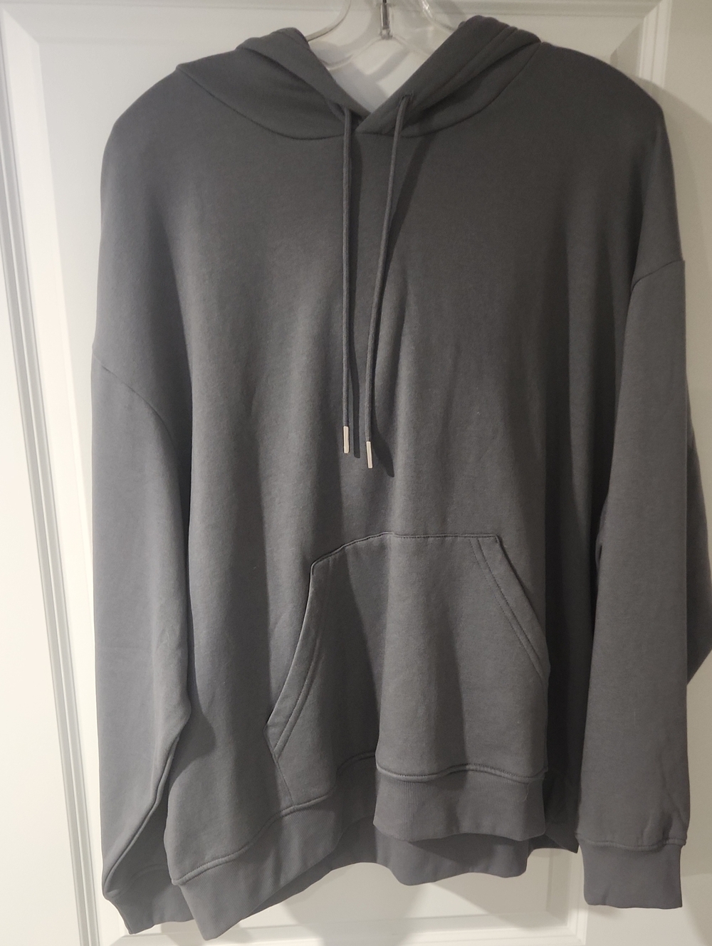 Men's Gray Hooded Pullover Sweater Hoodie